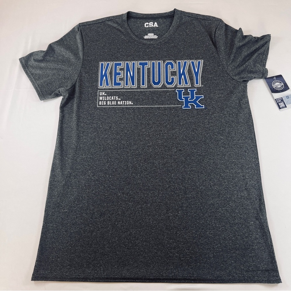 NCAA University of Kentucky Wildcats  Gray‎ Men's Medium Shirt Performance Style